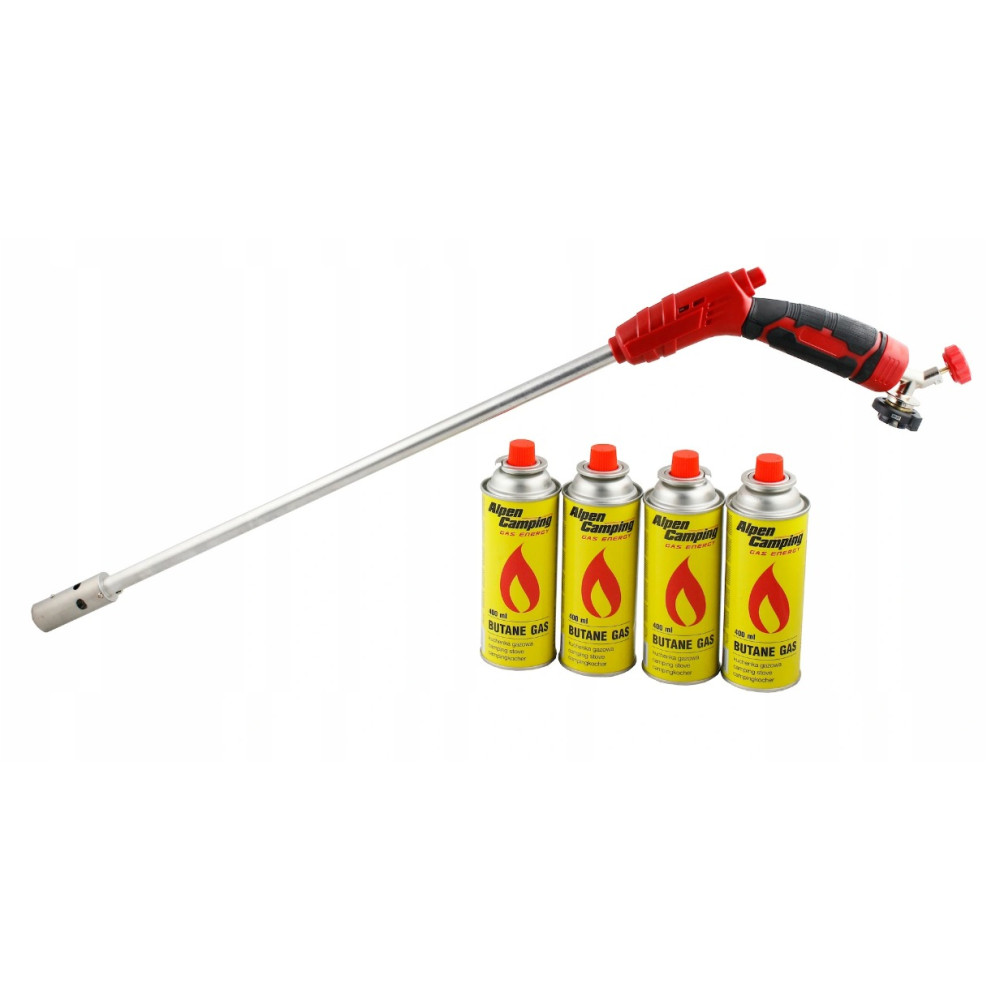 Vypalovač plevele plynový + 4 kartuše