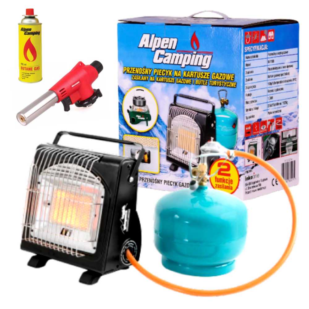 Plynové topení na pb + 8 kartuší + hořák