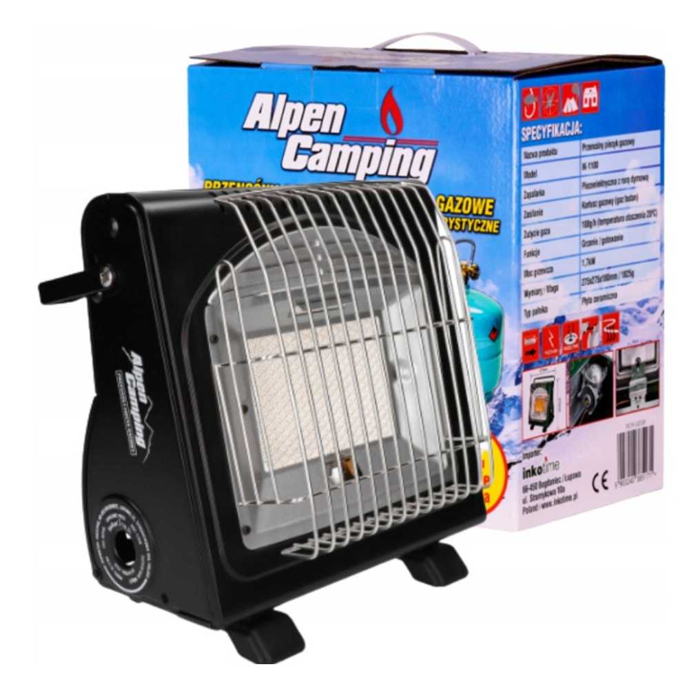 Kempingové topení + 16 kartuší