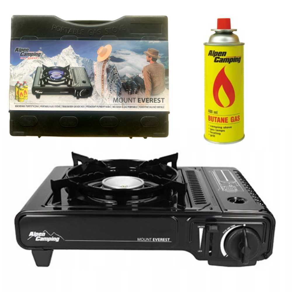 Kufříkový vařič + 12 kartuší