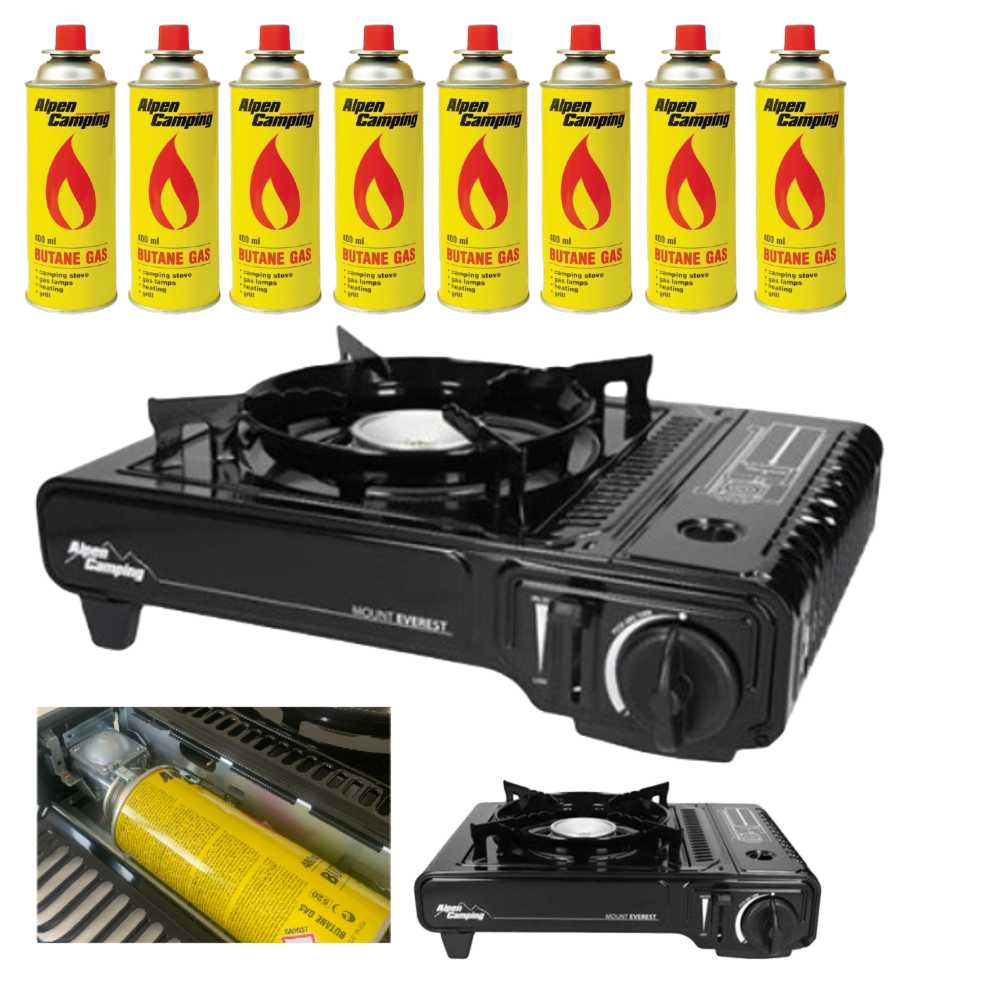 Kufříkový vařič + 8 kartuší